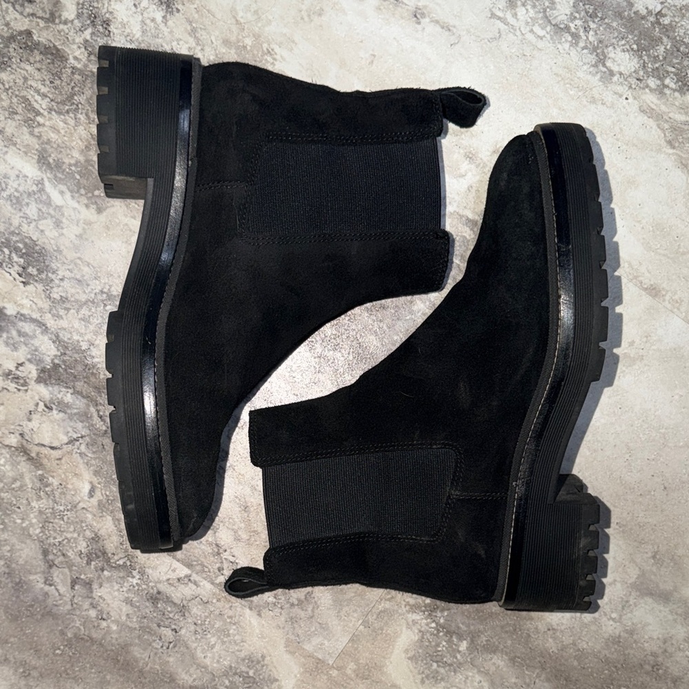 Black Suede Ankle Boots